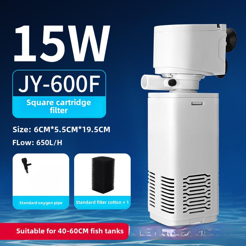 Аквариумный фильтр-насос 3-в-1: Бесшумная циркуляция воды в аквариуме и система подачи кислорода