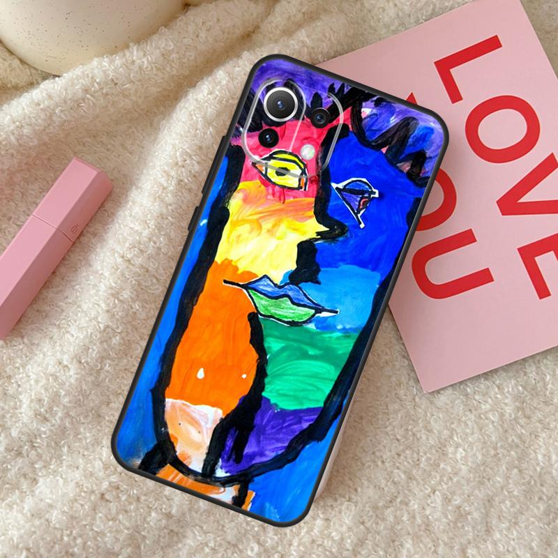 Чехол-картина в стиле абстракционизма Пикассо для Xiaomi 14 15 Ultra 15T 14T 13T Pro 17 Pro Max POCO X7 Pro X3 X5 X6 F5 F6 F7 F8