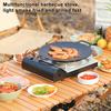 Barbecue Plate Non Stick Heat Resistance Wear-Resistant Smooth Surface Iron Picnic Barbecue Grill Pan Outdoor Supply