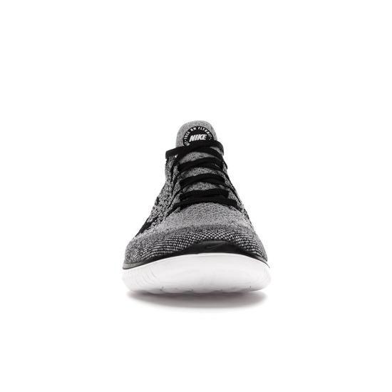 Nike Free RN Flyknit Белые Черные Мужские Кроссовки 942838-101