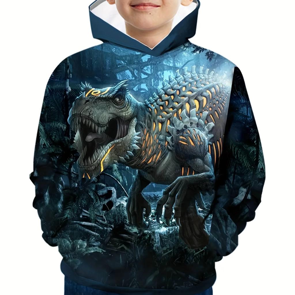 Модный геймпад с цветными блоками, милая и уютная толстовка с 3d принтом для мальчиков, теплая и стильная детская пуловер с капюшоном, топы, одежда