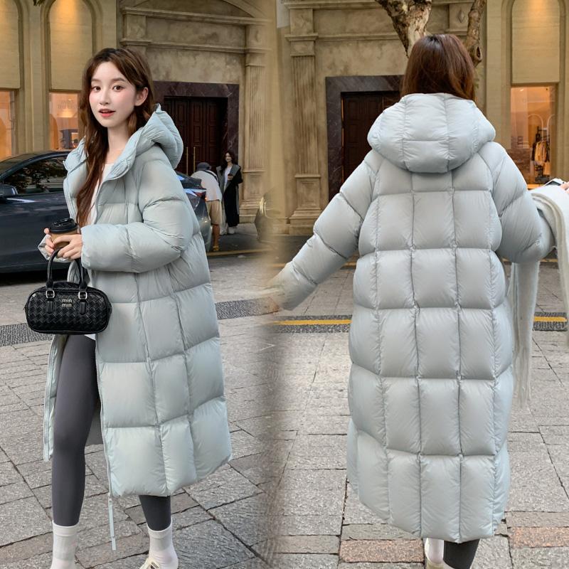 Autumn Winter Thicken Warm Parka Women Casual Sweety Solid Color Big Pocket Loose Long Hooded Coat Jackets Outwear