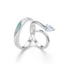 Exquisite S925 Silver Snake Couple Rings Featuring Elegant Design For Couples With Zirconia