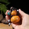 Retro Wood Gourd Hanging Decor Natural Gourd Pendant Portable Water Bottle  Outdoor