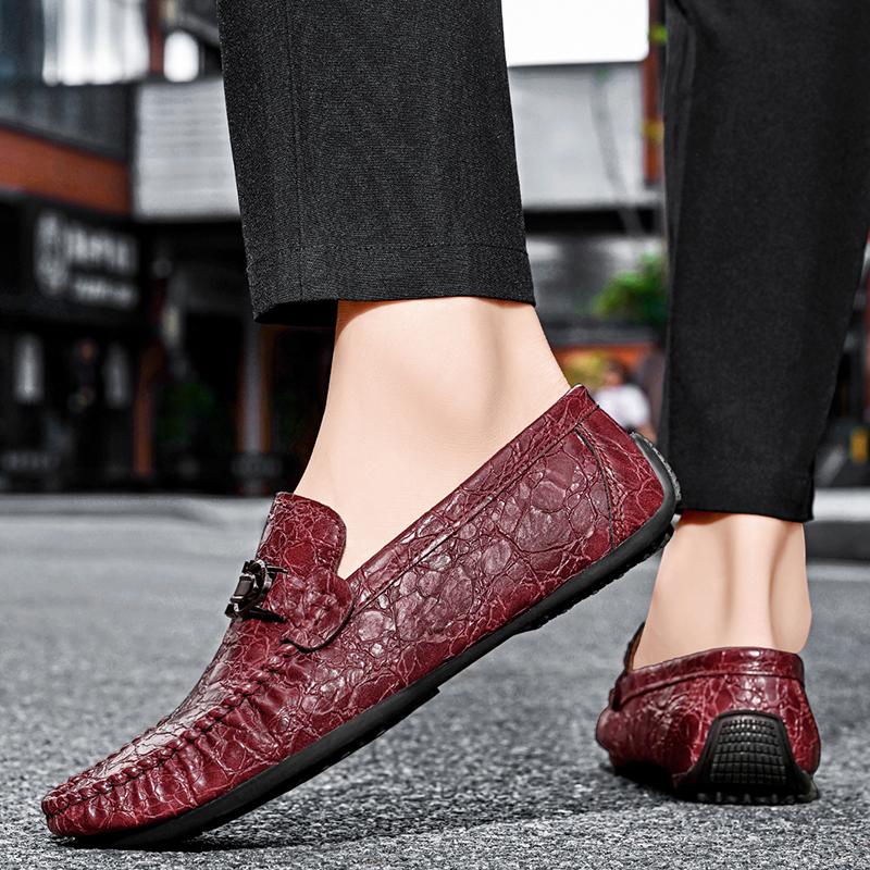 Модные высококачественные лоферы из коровьей кожи, слипоны, обувь для вождения, повседневные мягкие мокасины, брендовая роскошная модельная обувь, классическая кожаная обувь для ходьбы