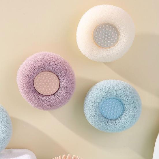 Подсолнух Присоска Губка для ванны Глубокое отшелушивание Массаж Уход за кожей Губка для ванны Пенообразователь для геля для душа