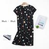 Plus Size Summer Women Nightdress Short Sleeve Cute Cartoon Sleepwear Sweet O Neck Nightgowns Pyjamas Lady's Cotton Sleepdress