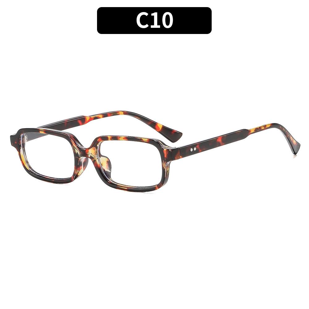 1PC Retro small-frame sunglasses with rivet details—versatile shades for street style, outdoor vacations, driving, and sun protection.