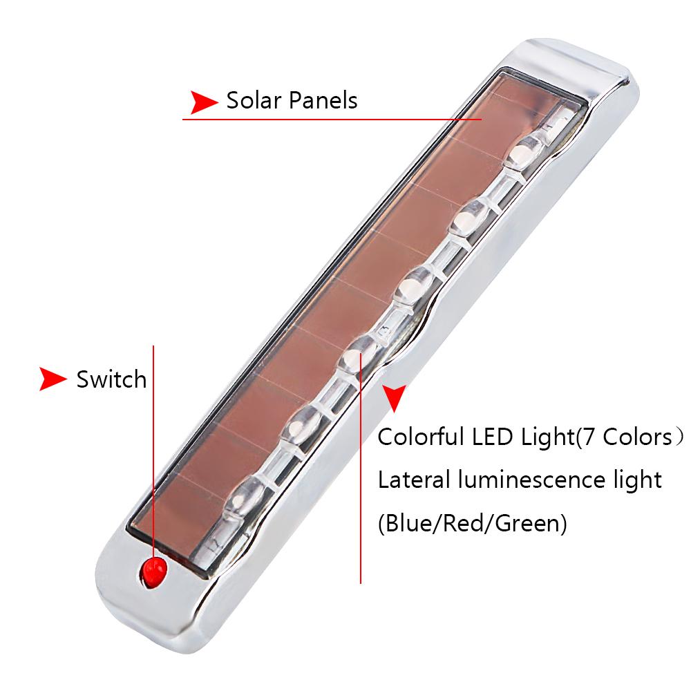 Светодиодная предупредительная лампа, автоматический атмосферный свет, контроль движения, дверные фонари автомобиля, сигнальная лампа для предотвращения столкновений, солнечная светодиодная мигающая лампа