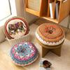 1PC Thickened Seat Cushion Office Dormitory Cushion Ethnic Style Floor Mat Round Chair Cushion