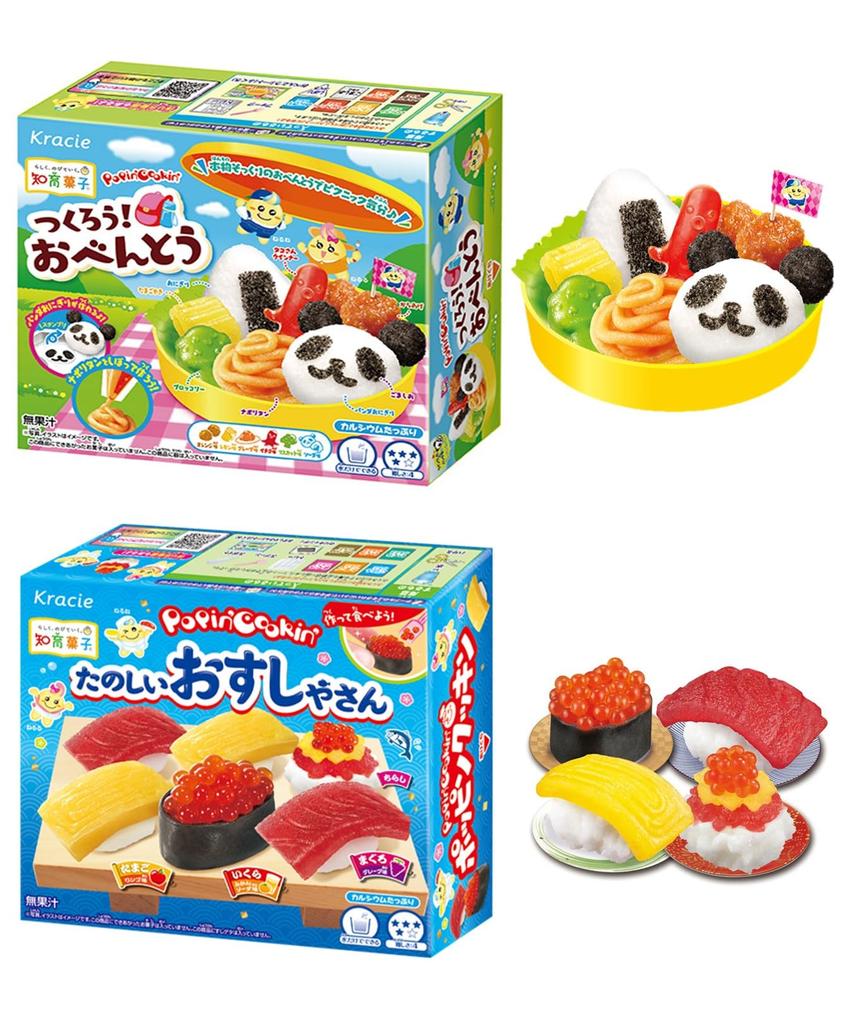 Развивающие сладости Kracie весело готовят и едят Набор из 12 видов, которые воспитывают богатых Давайте вместе! "развивающие сладости" детское творчество.