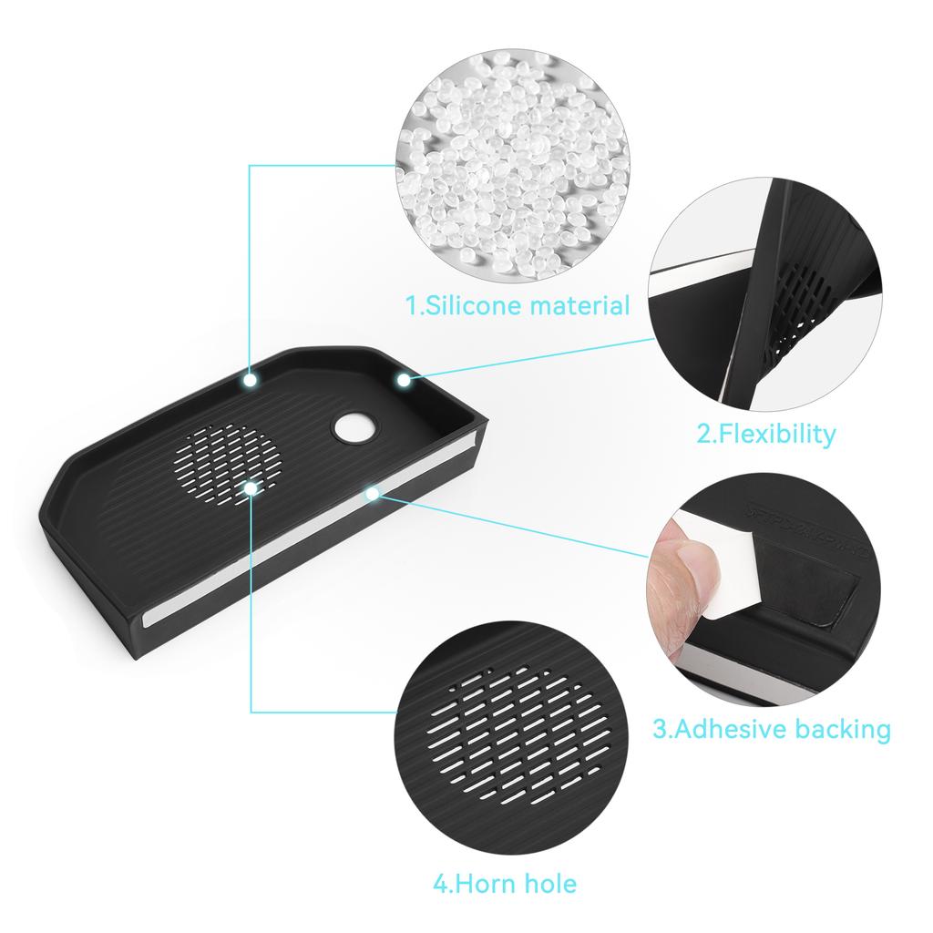 RHD для Toyota Land Cruiser Prado 2024 250 Поднос на приборную панель автомобиля Скрытый ящик для хранения на центральной консоли За экраном для наведения порядка