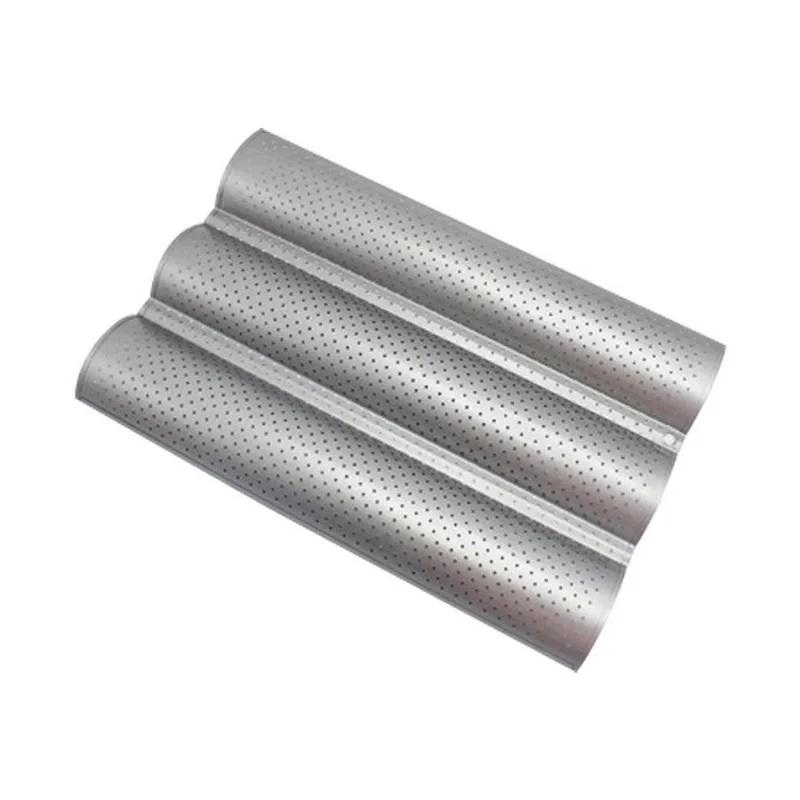 French Bread Mold for Baking Bread Wave Baking Tray Practical Cake Pan Baguette Mold 2/3/4 Groove Waves Bread Baking Tool