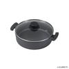 Pearl Metal Sukiyaki Pot, 20cm, Cast Iron, Induction and Oven Compatible, Sprout Design, HB-6481