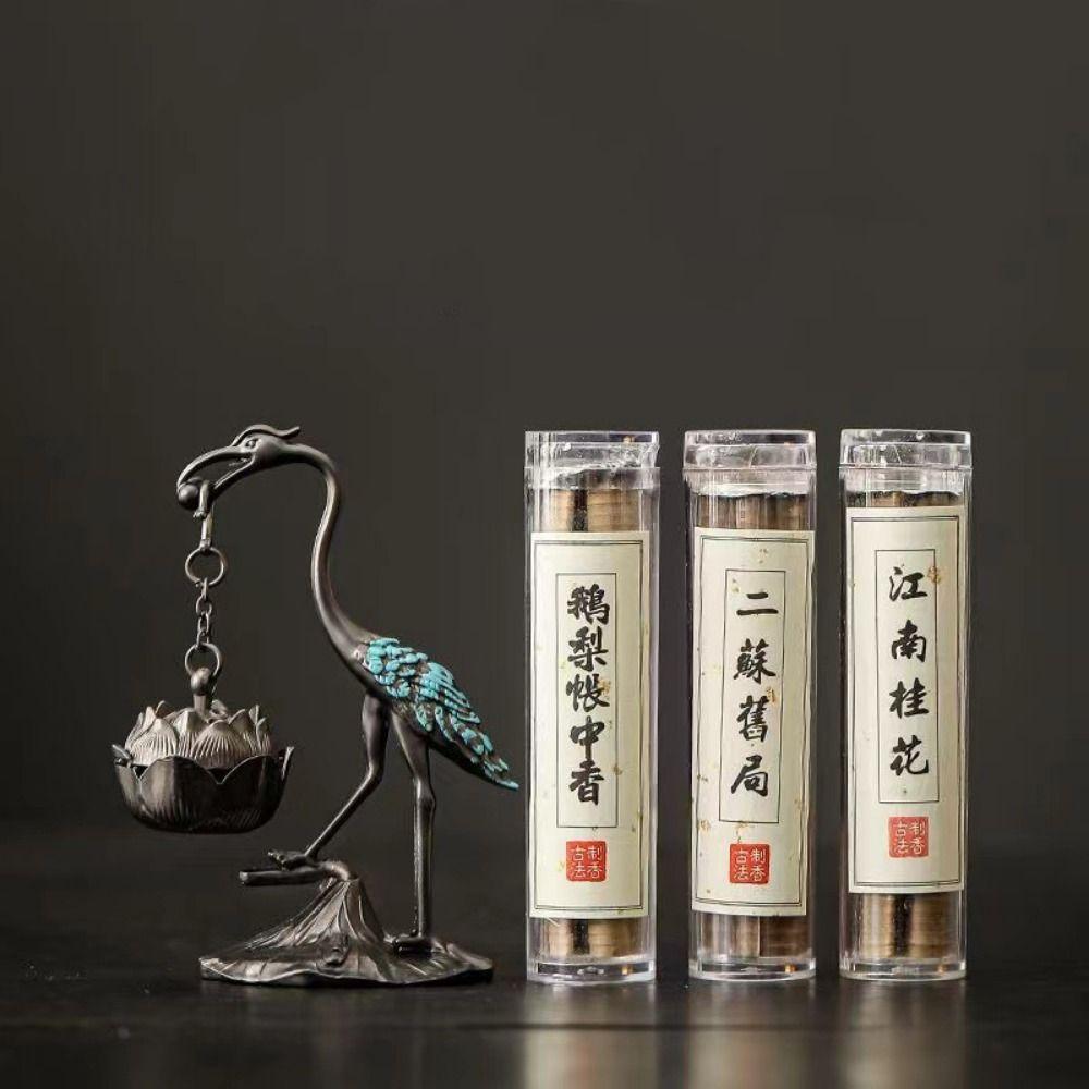 Red-crowned Crane Incense Burner Zinc Alloy Indoor Aromatherapy Creative Incense Burning  Gifts