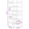 Wine Rack Natural 32.5 x 29.5 x 72 cm Bamboo