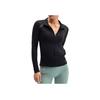 Under Armour Cool Mesh Comfortable Versatile Simple Fashion Solid Color Jacket Women Jacket Black 6007554-001