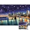 Sun&Tree Starlight Brooklyn Bridge Jigsaw Puzzle HP1018, 1000 Pieces, Mixed Colors