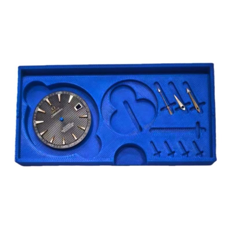 Пластиковый бокс для хранения циферблатов и стрелок часов с несколькими отделениями для дизайнеров ювелирных изделий и часовых мастеров