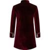 Men Steampunk Gothic Victorian Jacket Vintage Wine Red Velvet Tailcoat Medieval Frock Coat Uniform Party Halloween Costume Homme