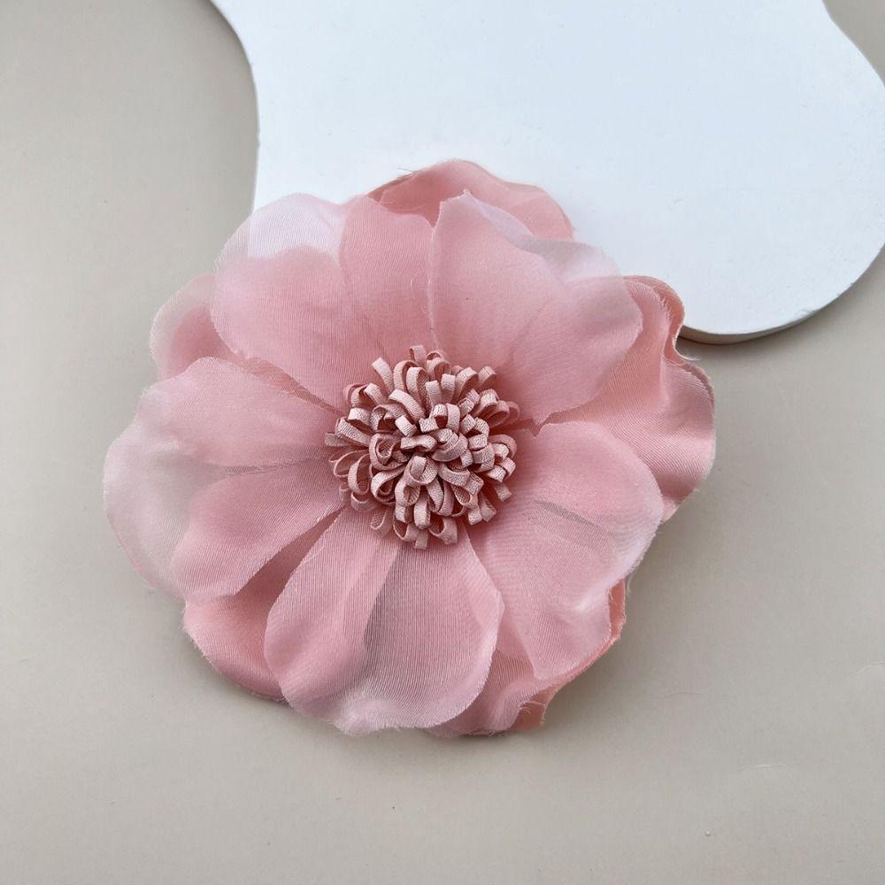 Camellia Sinensis Camellia Flower Brooch Fabric Art Flower Brooch Party Costume Decoration Woman