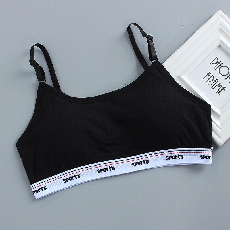 Хлопковое нижнее белье для девочек, топы, тренировочный бюстгальтер, нижнее белье для подростков 8-16 лет