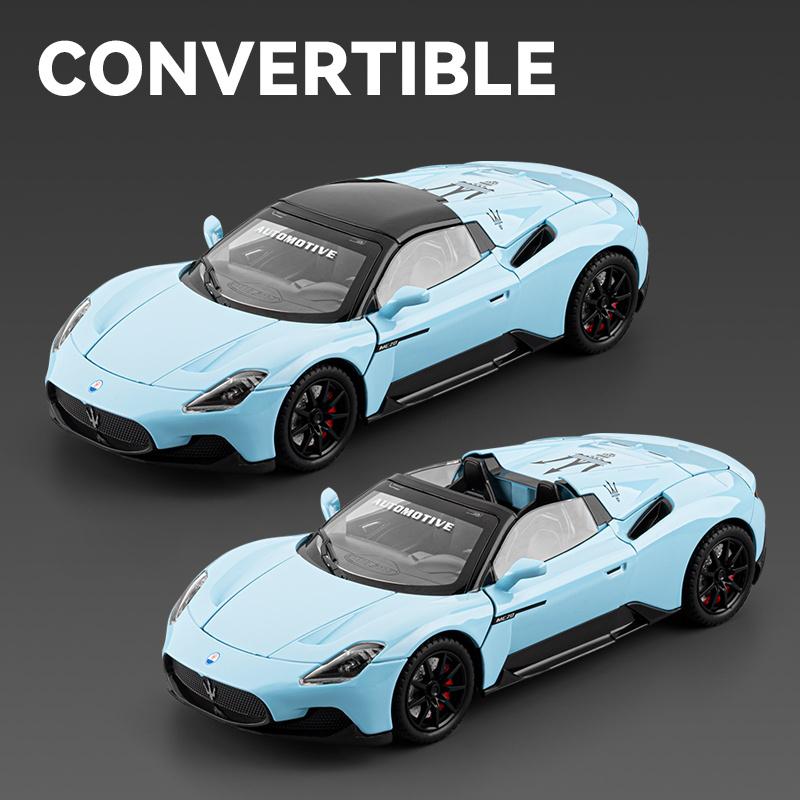 1/24 Maserati MC20 Кабриолет Спортивный Автомобиль Сплав Металл Литье под Давлением Модель Автомобиля Внутренний Дом Модные Игрушки Украшения Праздничный Подарок Ребенок