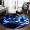 1pc Hashibira Inosuke Carpet, Round Rug, Comfortable, Suitable for Entryways, Living Rooms, Office, And Bedrooms, Christmas Decoration