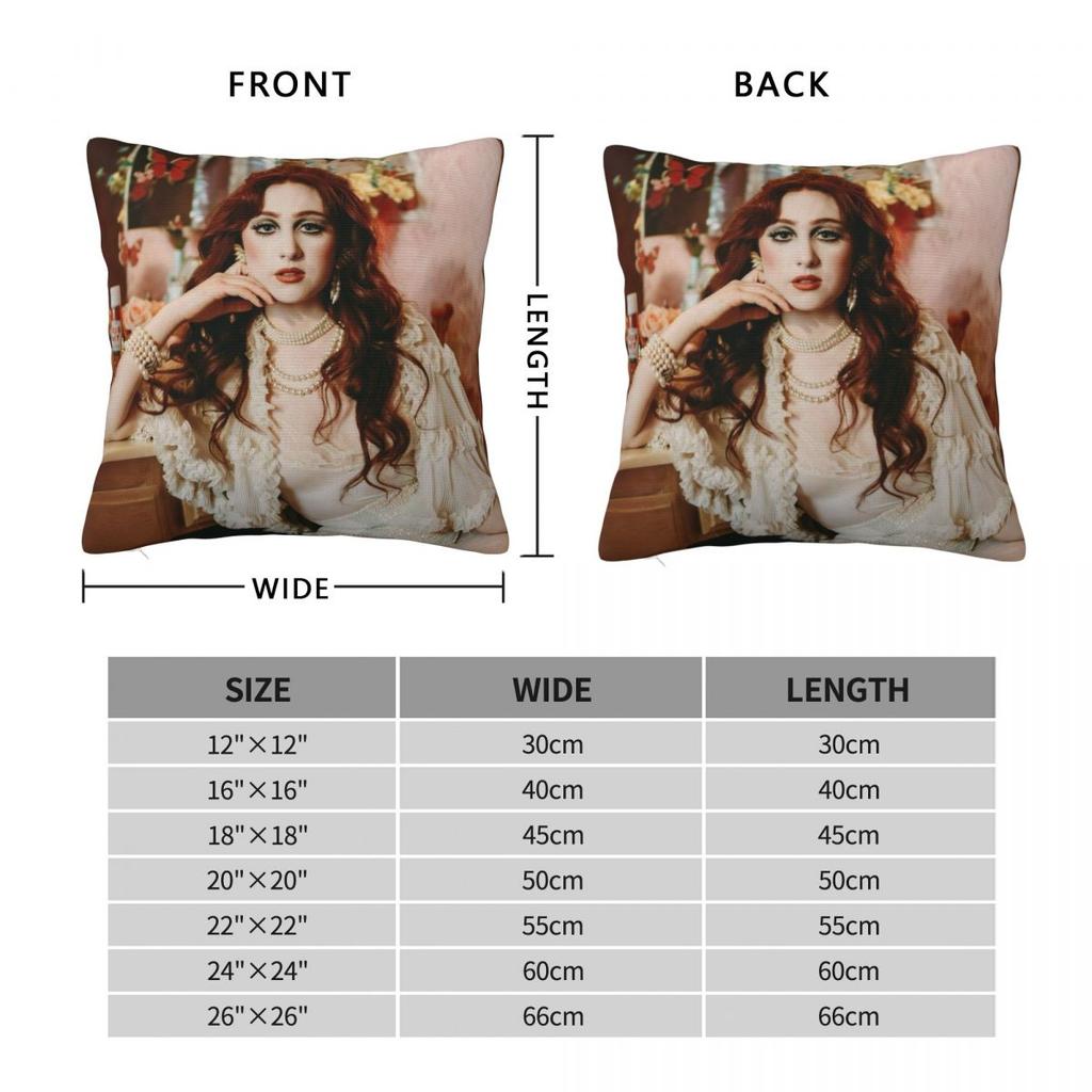 Chappell Roan Midwest Princess Pillowcase Printed Fabric Cushion Cover Decor Throw Pillow Case Cover Home Zipper 40X40cm