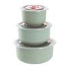 3Pcs/Set Cereal Bowls with Lid Lightweight BPA-Free Dinner Bowls for Noodles Rice Fruit Soup Dishwasher Microwave Safe Multifunctional Storage