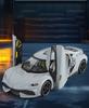 Масштаб 1/24 Суперкар Koenigsegg Gemera GT Литой под давлением из сплава Модель автомобиля Звук и свет Домашние модные украшения Изысканная имитация Декоративные подарки Мальчик