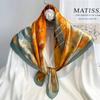 70*70cm Silk Feeling Scarf Square Women Neck Wraps Hairband Lady Fashion Print Foulard Female Kerchief Bandana
