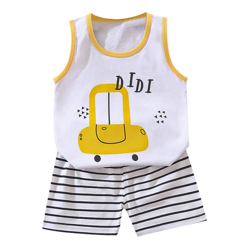 Children's Cotton Vest Set Summer Leisure Set for Boys and Girls