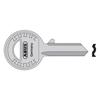 Abus Mechanical 24-41-885 Right Hand 4 Pin Key Blank