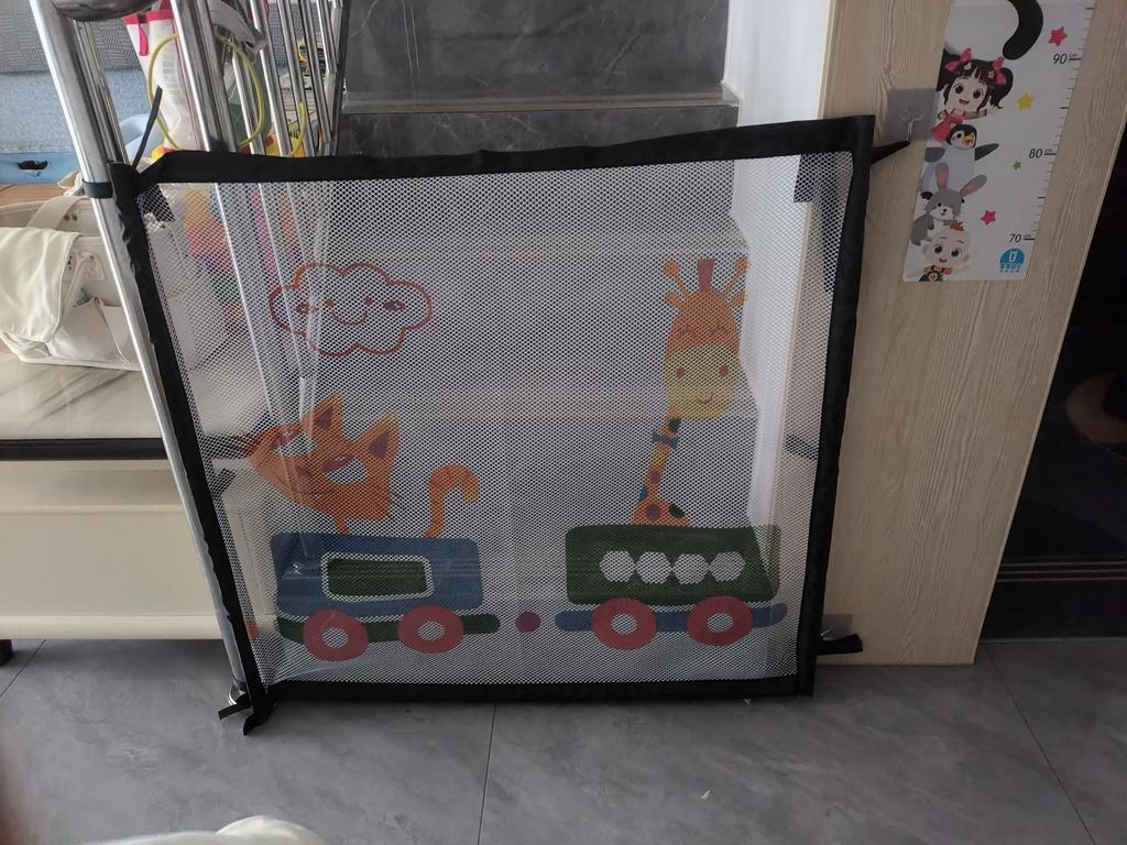 Pet Dog Barrier Fences Pet Isolated Network Stairs Gate New Folding Breathable Mesh Playpen For Dog Safety Fence Baby Gate Fence