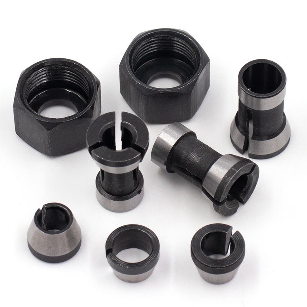 6/6.35/8mm HSS Collect Chuck Adapter Head Converter Router Clamp Holder Tool Accessories for Trimming Machine Electric