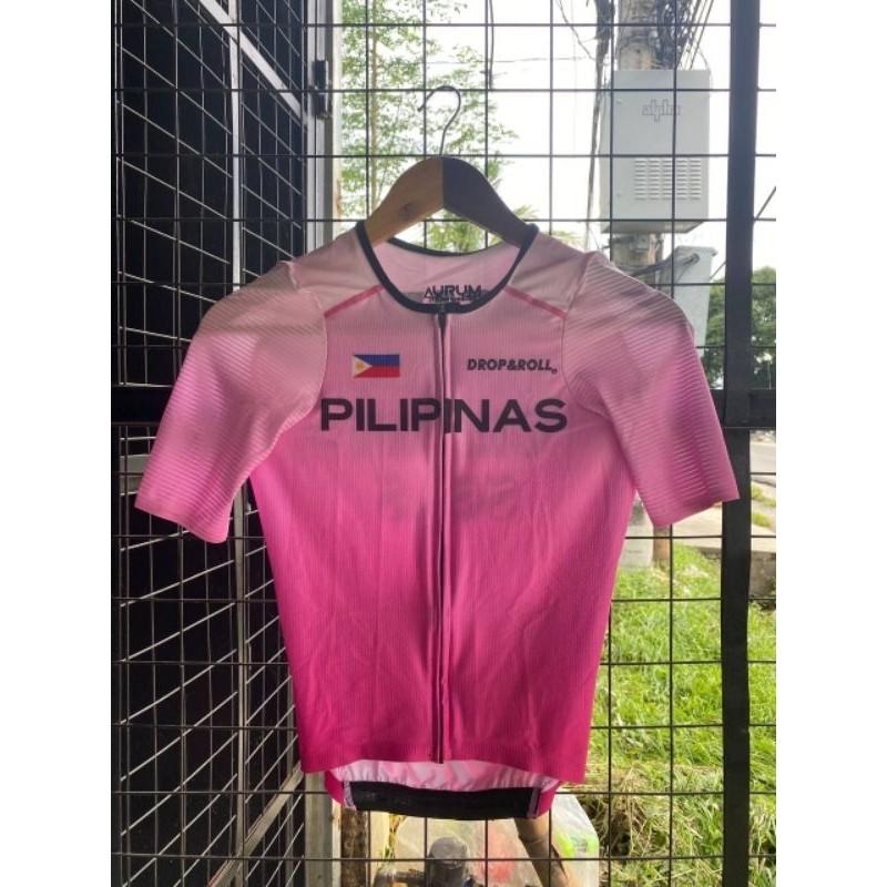Pilipinas top cycling jersey (Perlas ng silanganan) edition pink