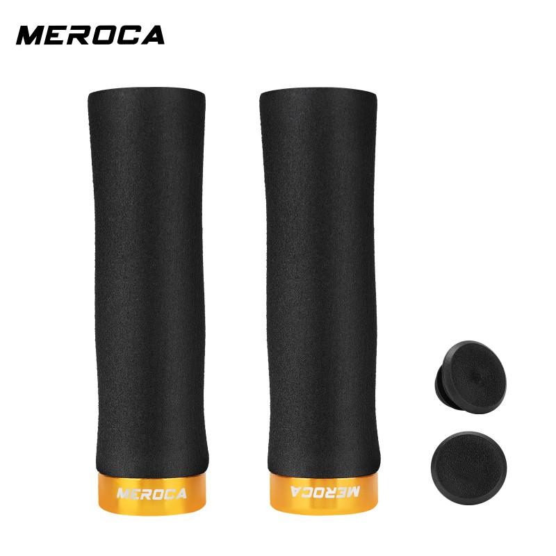 MEROCA Single-Clamp Lock-On Foam Handlebar Grips Folding Bike Mountain Cycling Accessories