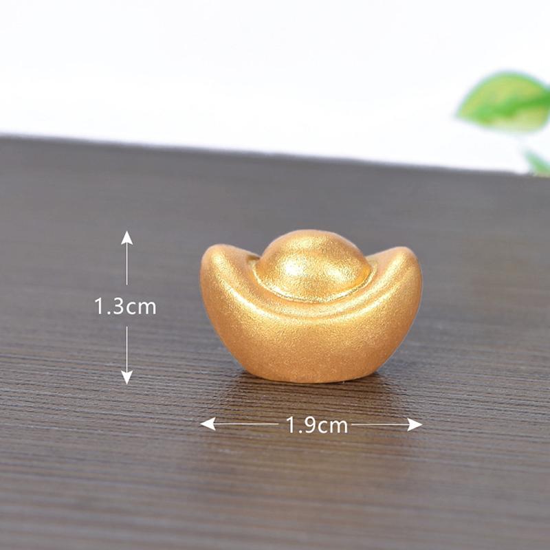 Микропейзаж DIY смоляные поделки новогодние золотые аксессуары слиток дерева тыква лодка