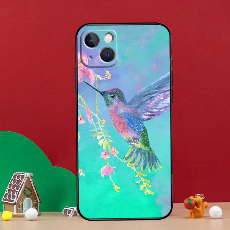 Чехол Колибри для iPhone 15 12 14 Pro Max 11 13 Mini Plus XR X XS Max Задняя крышка телефона
