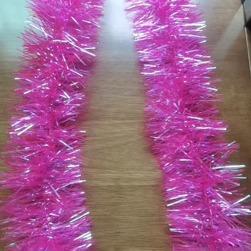 2М Рождественское украшение Цветная лента Рождественская елка Топ Украшения Розовый И Разноцветный Новый год 2026 Сделай сам Декор для вечеринки Принадлежности