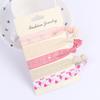 Korean Stylish Sweet Hair Bands Girls Knotted Elastic Soft Fabric Hair Tie Beach Tree Flower Fruit Heart Dotted Hair Ornament Gi