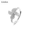 Классическое кольцо Lindon из медного сплава с цирконием, женские ювелирные изделия, свадебный подарок для вечеринки