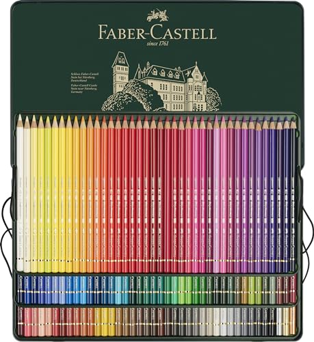 Faber-Castell Набор цветных карандашей Polychromos, 120 цветов, жестяная коробка, 110011 [Официальный японский продукт]