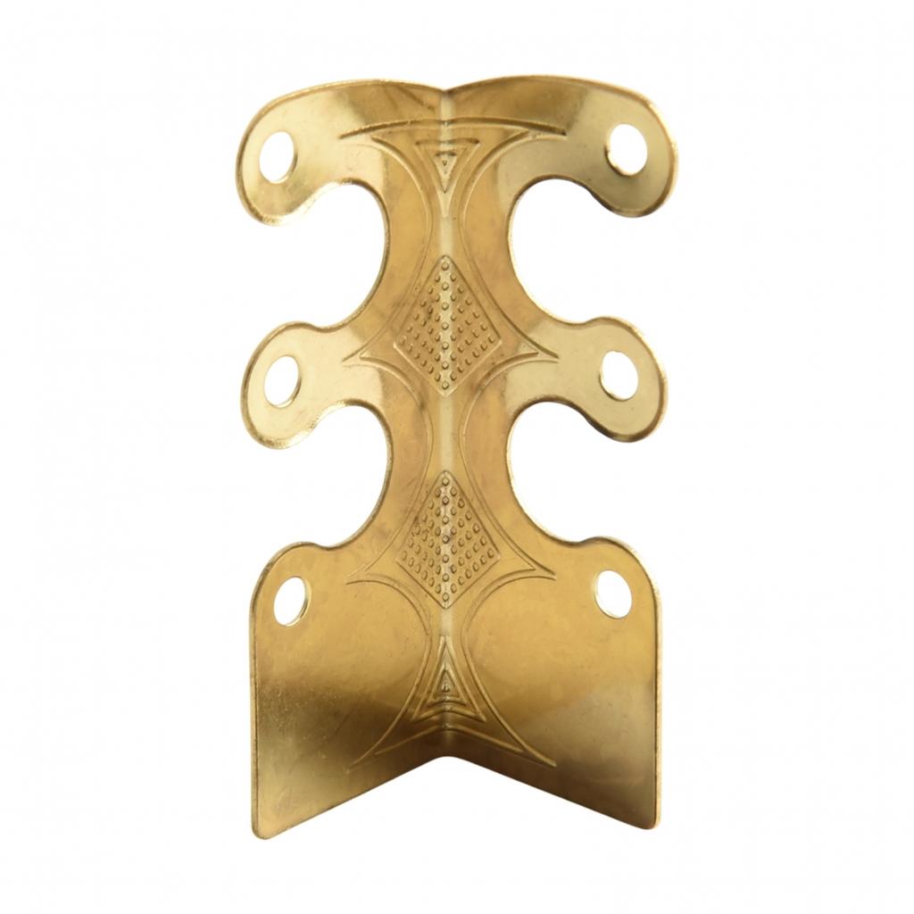 Для стильной защиты плинтуса с винтажными металлическими угловыми накладками 6 шт.