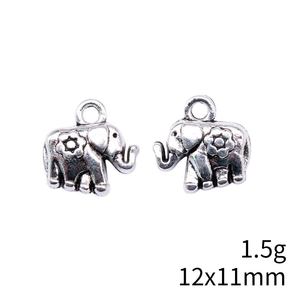 Рождественские украшения Шарм Итальянский браслет Маленькие шармы в виде слонов Подвеска Сувенирные подвески для изготовления ювелирных изделий