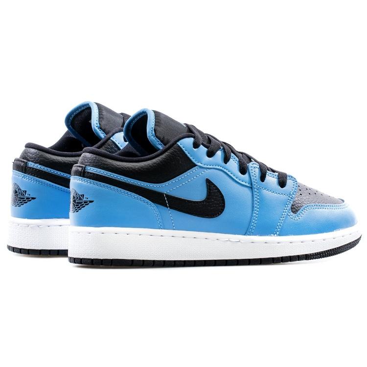 (GS) Air Jordan 1 Low 'University Blue Black' Kids' 553560-403