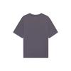 Li Ning Sports Fashion Series Cartoon Logo Print Round Neck Casual Short Sleeve T Shirt Unisex Tops Earth-Gray AHSSC65-1