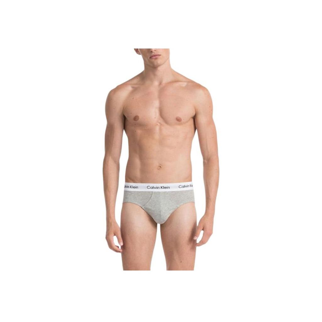 Calvin Klein 3P Hip Brief Color Block Logo Жаккардовые удобные треугольные трусы Мужское нижнее белье 0000U2661G-998
