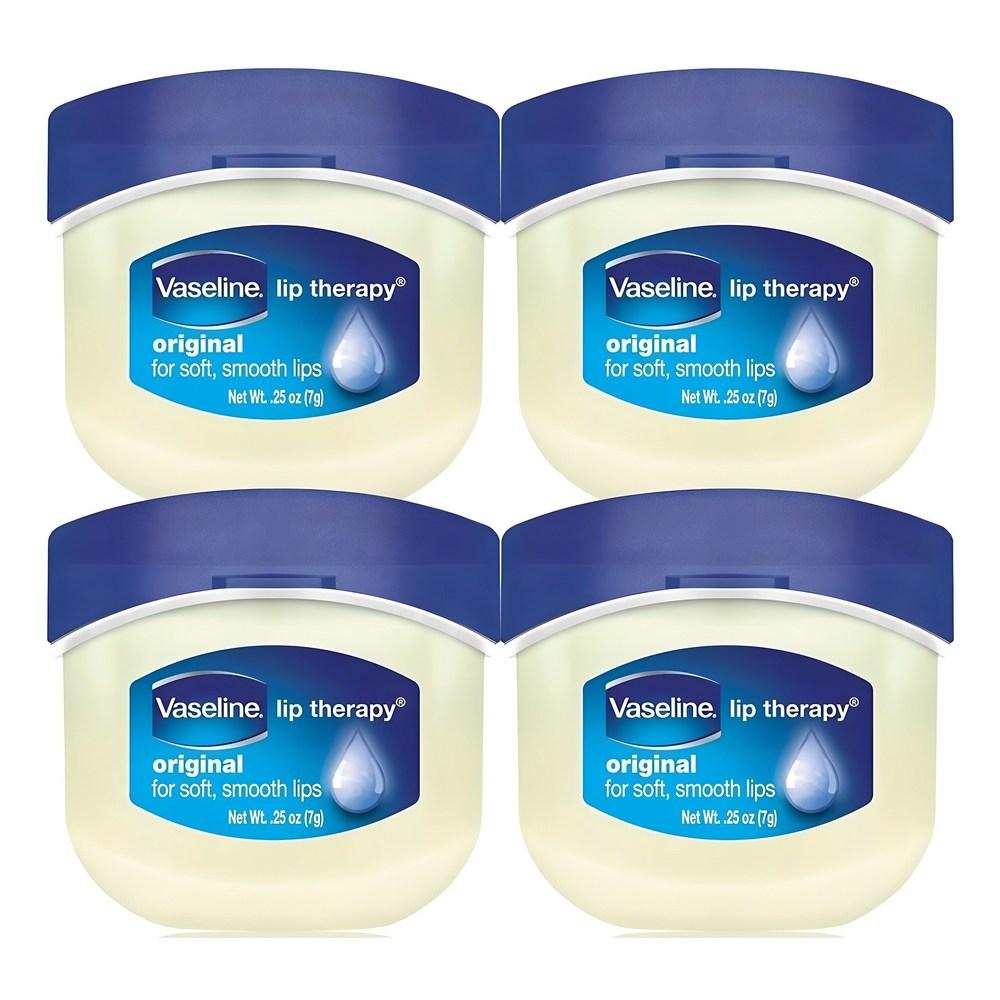 Vaseline Lip Therapy Original Lip Balm 7g, 4 Packs